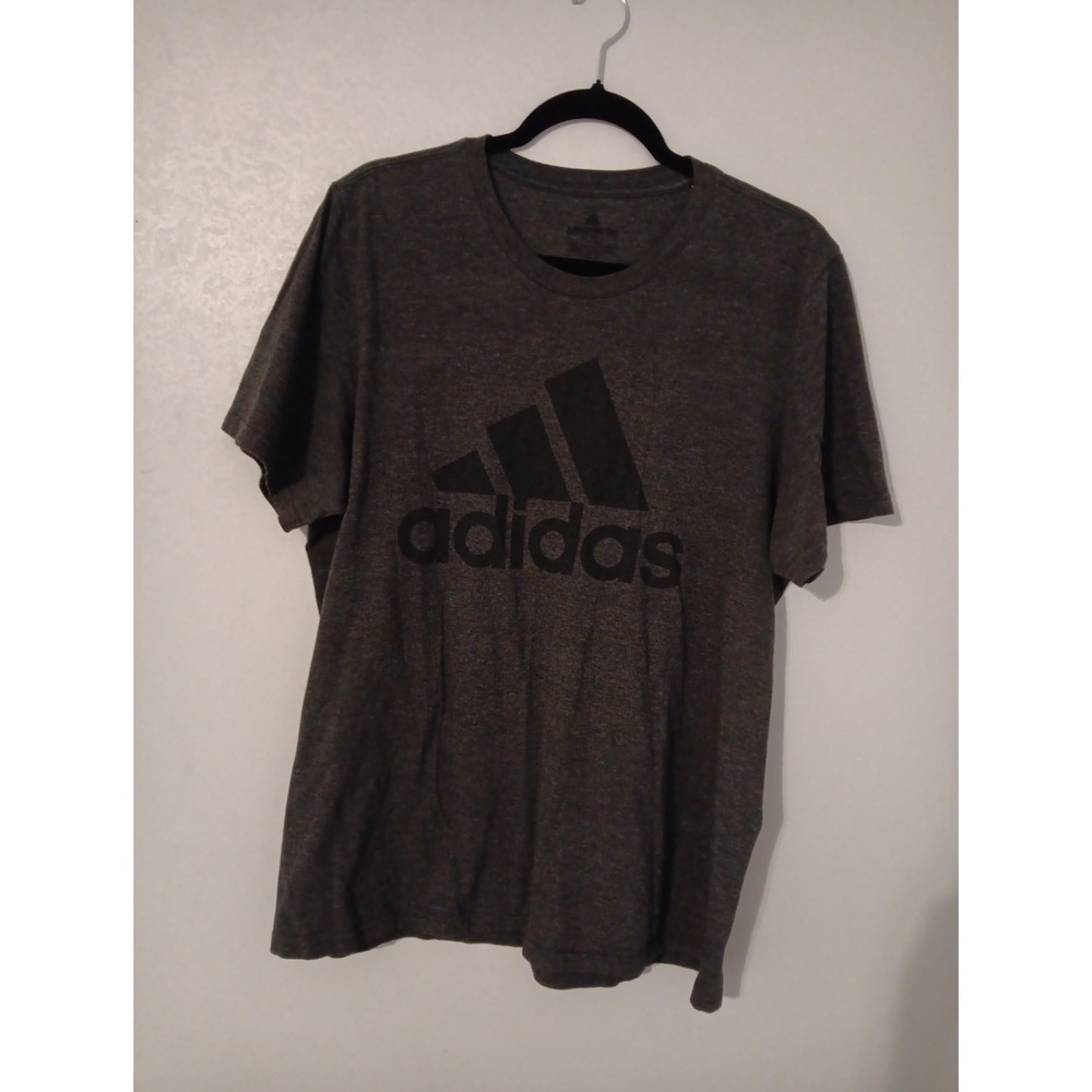 Adidas Amplifier Tee Mens XL Dark Grey Crew Neck